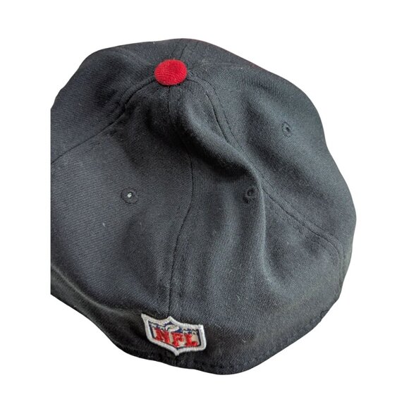 New Era 39Thirty NFL San Francisco 49ers Hat Black & Red Small/Medium - Picture 2 of 3